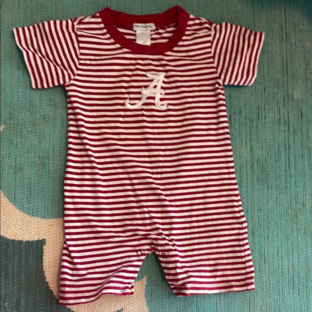 Kids Striped One Piece - Red and White